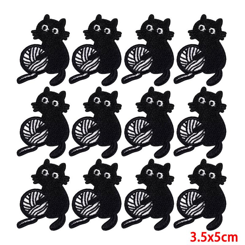 10 st/lot Grossistförsäljning av broderilappar Strykplåster för klädlappar på kläder Jackor Dekor applikationer Sytillbehör