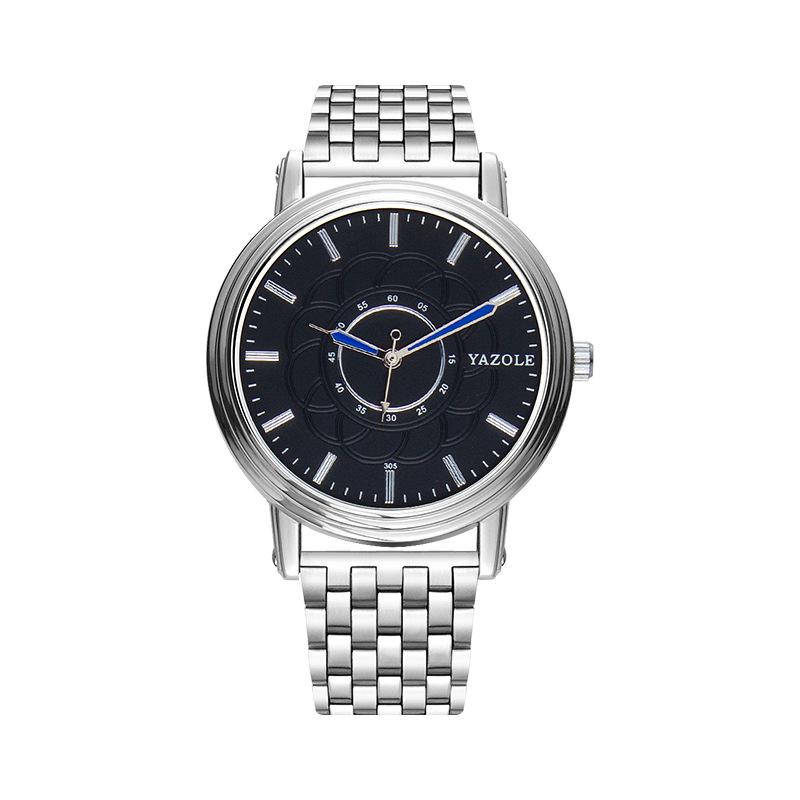 

Топ новые часы с браслетом из нержавеющей стали кварцевые модные деловые водонепроницаемые светящиеся мужские наручные часы