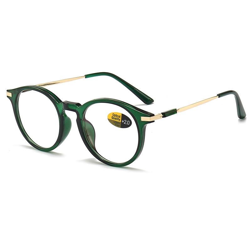 

Blue Light Blocking Reading Glasses Unisex Women Men Computer Presbyopia Eyewear Finished Far Sight Glasses Diopter +1.0 To +4.0 0 темно-зеленого
