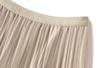 JINJUDUO Pleated Tulle Long Flared Midi Solid Elastic Perfect for and Fall Women's Skirt, Skirt, Skirt, Length, Color, Waist, Spring, Summer,