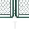 Steel Garden Gate 400 X 100 Cm Green