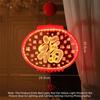 New Acrylic New Year Lantern Red With Tassel Red Hanging Lanterns Good Luck Fu Character Lights Chinese New Year
