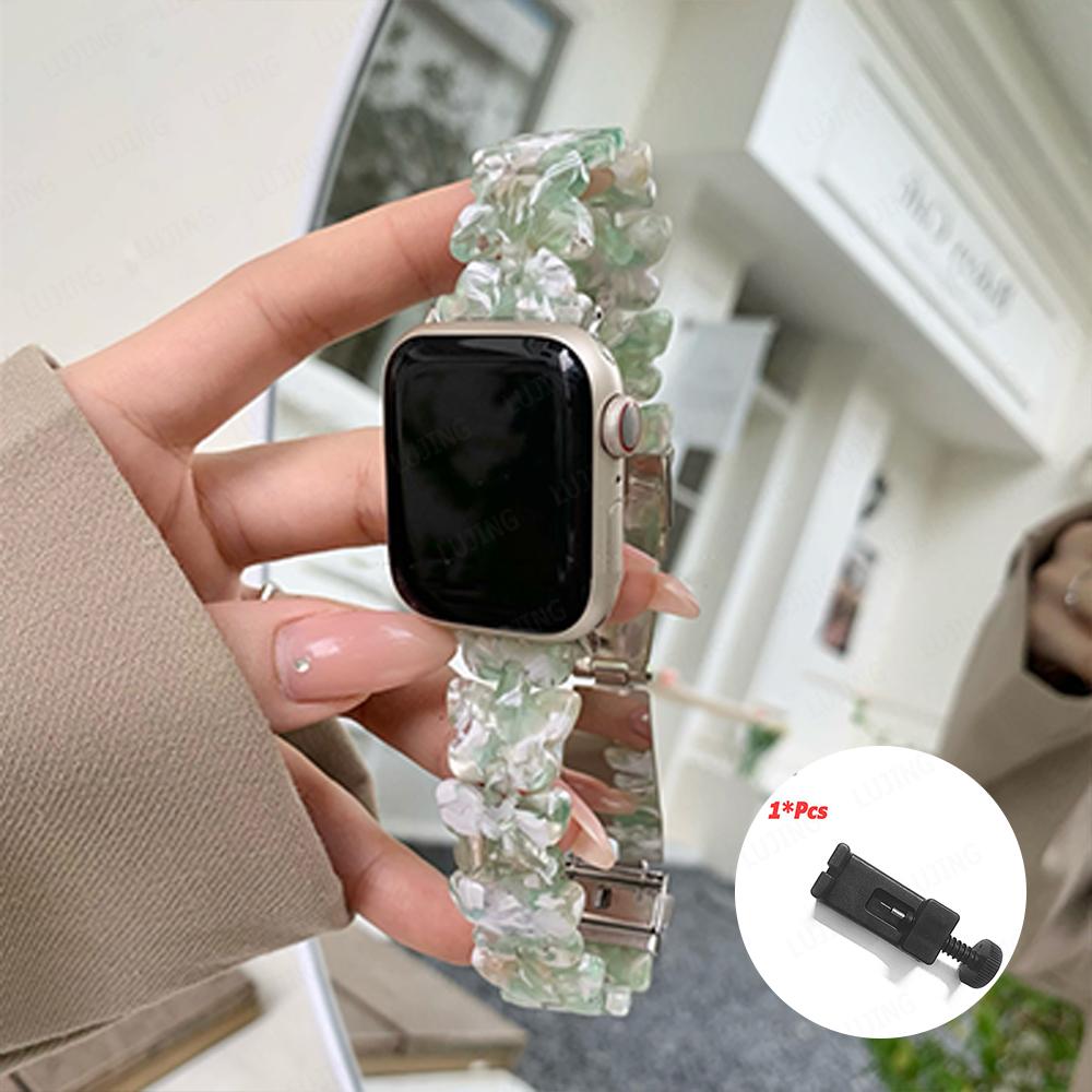 

Модный полимерный ремешок-бабочка для Apple Watch Band Ultra 49 мм, 38 мм, 40 мм, 41 мм, 42 мм, 44 мм, 45 мм для iwatch Series 7 8 SE 6 5, ремешок для часов For 38mm 40mm 41mm