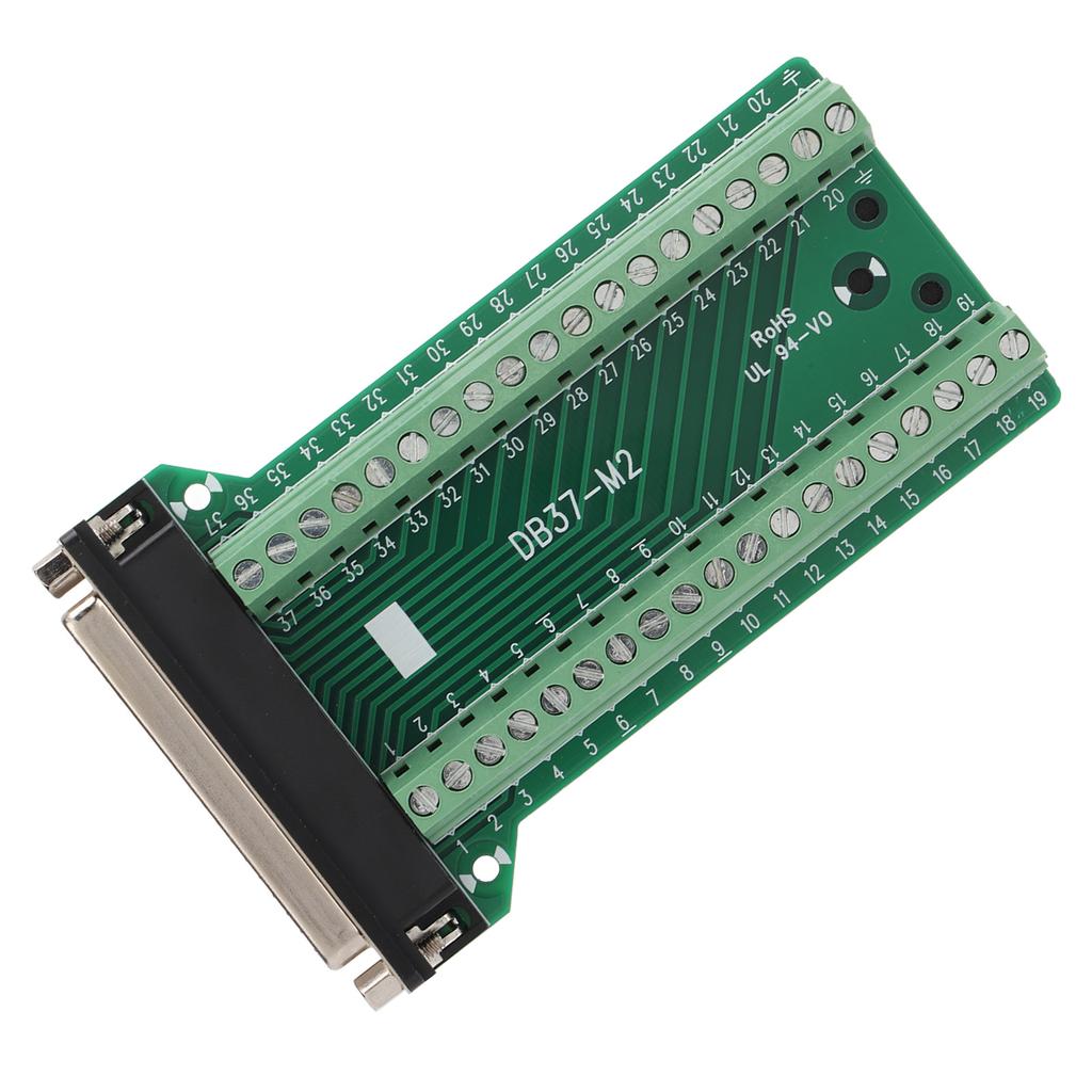 DB37 Breakout Connector Terminal Board Straight PCB Insulated Anti Interference AC300VDB37‑M2 Female