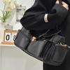 Damen Hobo Handtasche Süße Leder Schultertaschen mit Reißverschluss Lässige Crossbody Tasche mit Abnehmbaren Trägern Geschenke
