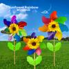 21/29/37cm Sunflower Windmill Multistyles Colorful Windmill  Outdoor Party Picnic Decor