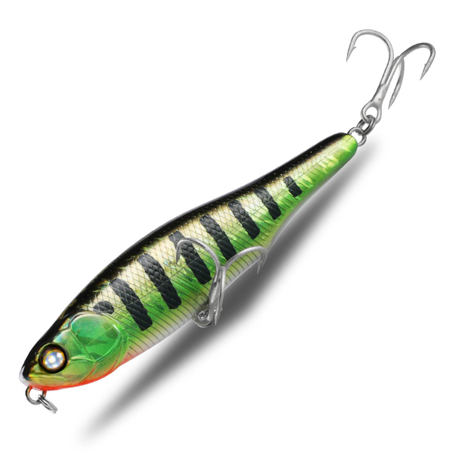 

Walk The Dog Artificial Baits Topwater Pencil Popper Fishing Lure Hard Bait for Bass Trout Fishing Tackle Accessories I