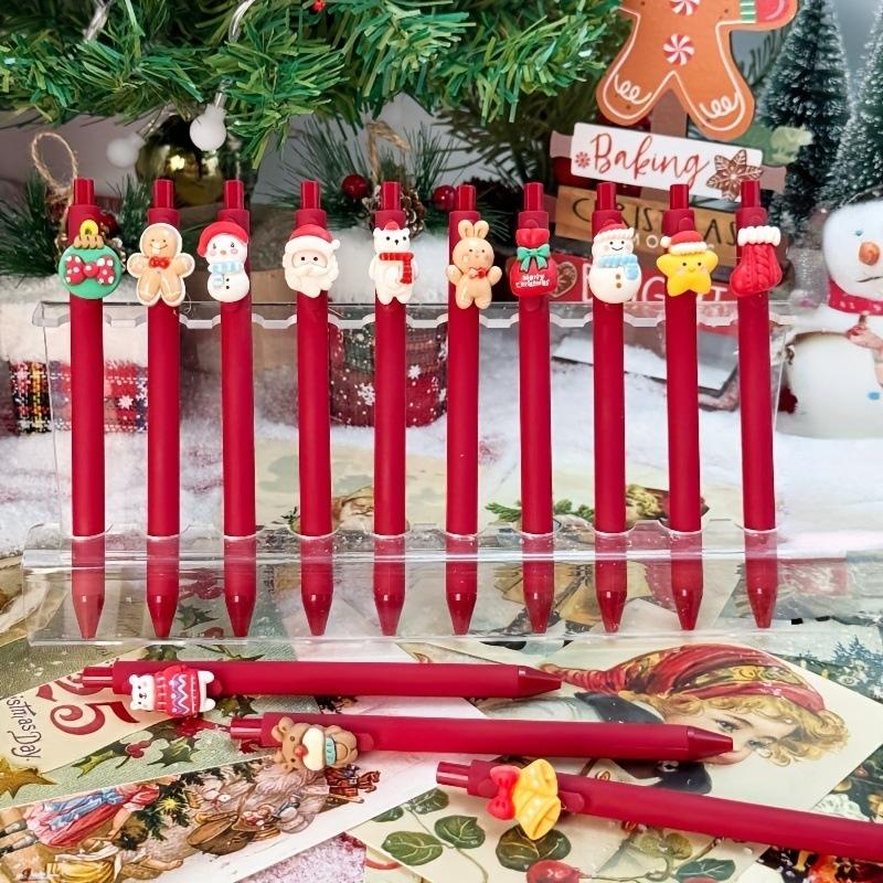 5 szt. Świąteczny długopis żelowy Nagrody dla uczniów Kreskówkowy choinka Święty Mikołaj Bałwan Długopis żelowy Kreatywne artykuły papiernicze dla uczniów Prezent