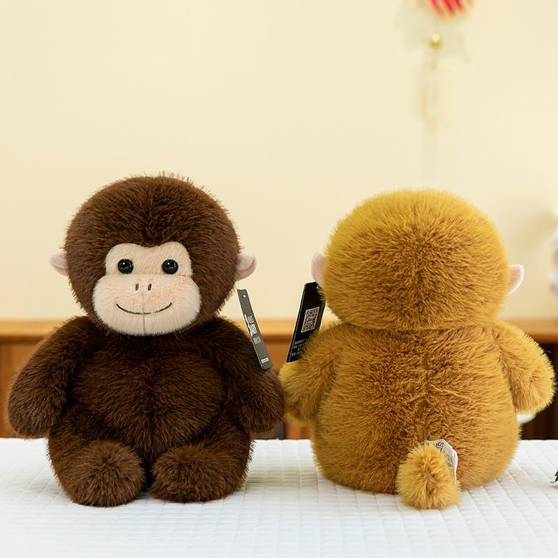 Macaque Nosed Snub Monkey Plush Toy Cute Cartoon Girl Children Holiday Gift Doll