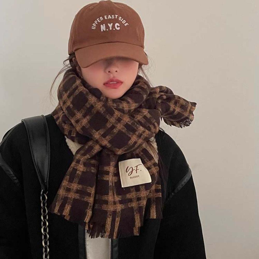 Cashmere Shawl Winter Cashmere Scarves Plush Cape Wraps Elegant Long Shawl  Women/Men