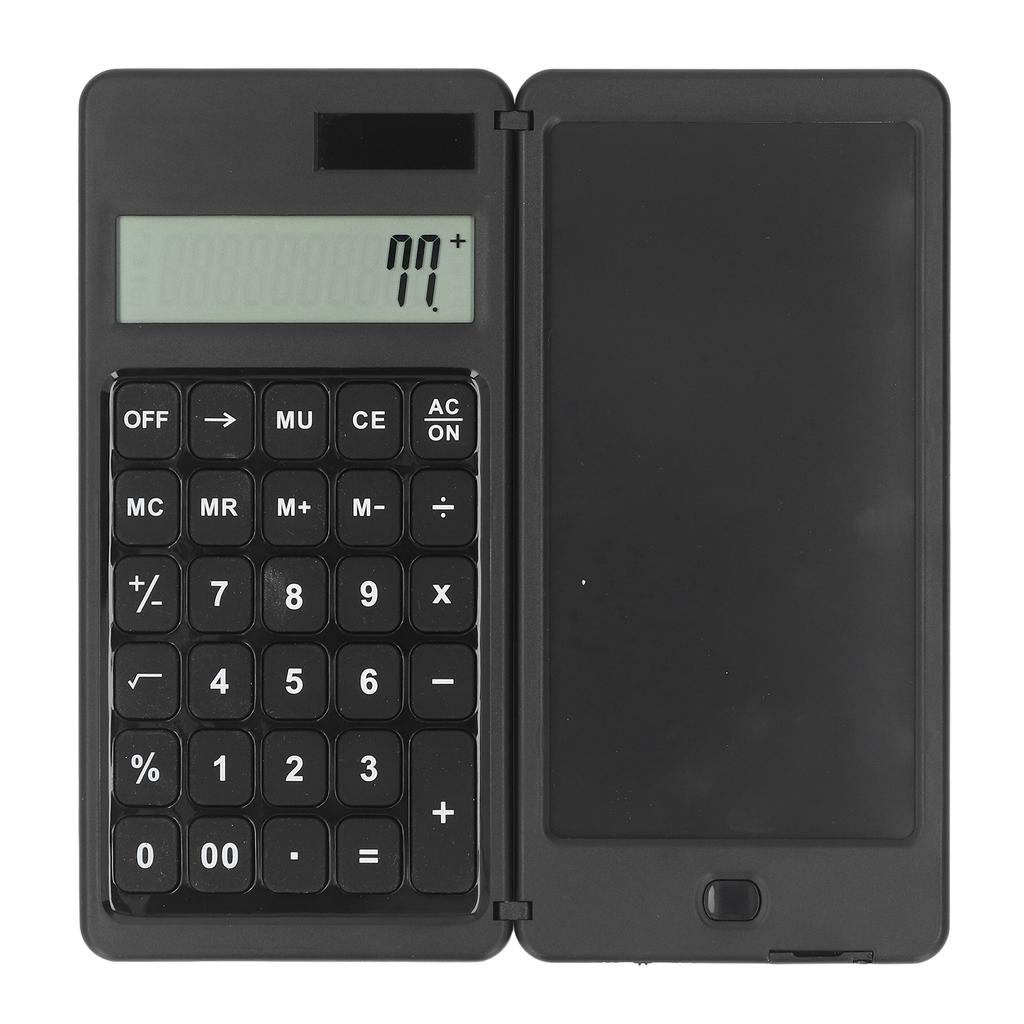 Office Desk Calcultor Solar Powered Multifunctional Pocket Desktop Calculator with Writing Tablet