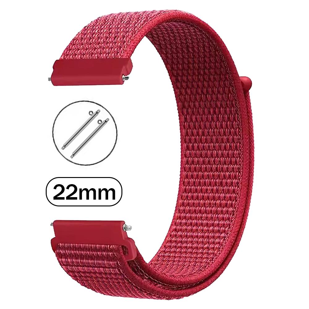 

2 шт. 22 мм плетеный нейлоновый ремешок-петля для Xiaomi Watch 2 Pro цвет 2 S1 Active S2 46/42 мм S3 S4 Спортивный ремешок для AMAZFIT BALANCE 2 22mm Watchband красный