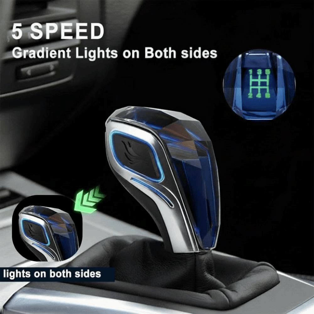 Palanca de Cambios LED para Transmisión Manual, Mango de Hilo LED Multicolor, Palanca de Cambios Automotriz