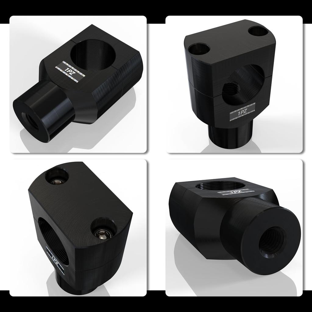 1PZ JPD-T8Q Handlebar Post Fixed Handlebar Riser 25mm Durable for Kawasaki, Honda, Yamaha, Suzuki,
