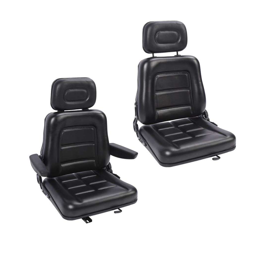 Tractor Seat 3 Level Adjustable Headrest Comfortable Wear Resistant Anti Scratch Excavator Seat  for Telehandler