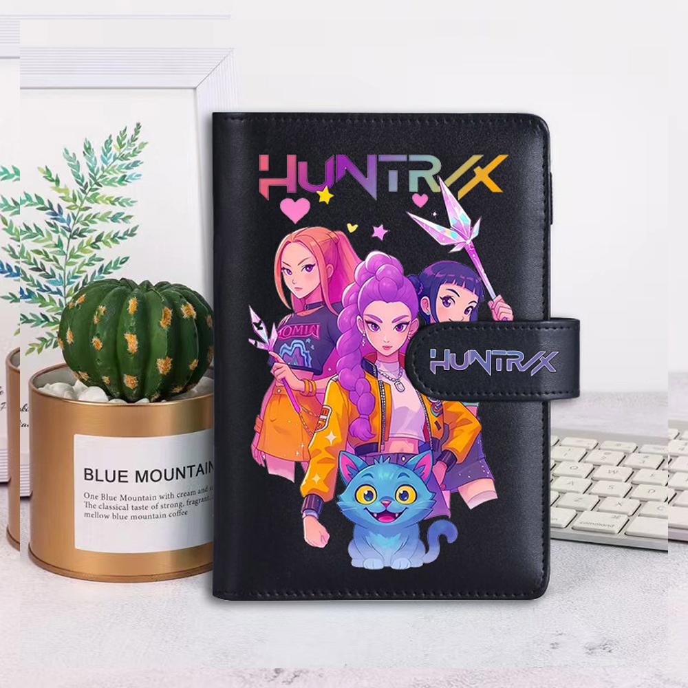 KPop Demon Hunters Student Notebook Portable, Detachable Loose-leaf Notebook, Diary