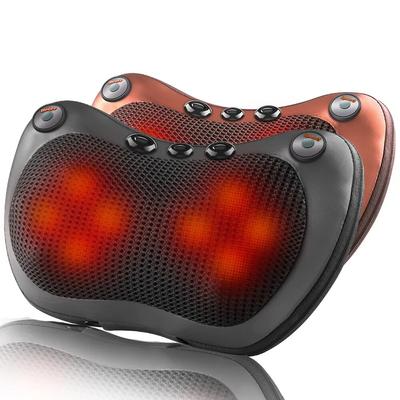 Head Massager Car Home Cervical Shiatsu Massage Neck Back Waist Body Electric Multifunctional Massage Pillow
