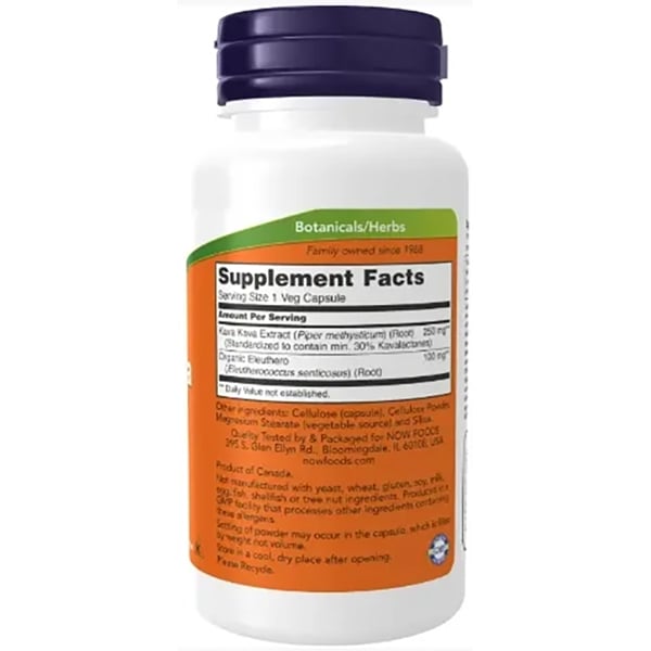 Kava Kava Extract and Eleutherococcus, Kava Kava Extract 250, Now Foods 60vegcaps (71128155)