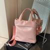 Solid Color PU Large Capacity Hasp Women's Shoulder Bags  High Quality Versatile Ladies Crossbody Bags