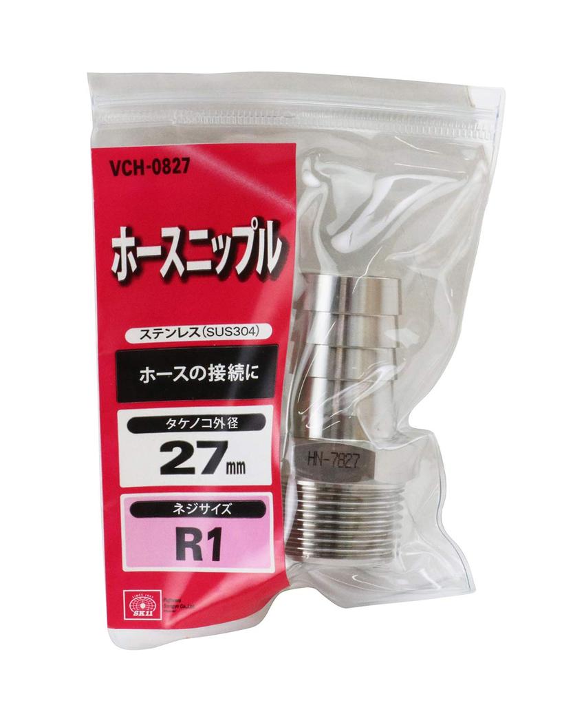 SK11 inoxidabil mamelon ferăstrău din bambus diametru exterior 27 mm șurub R1 (SK11) H27×8M VCH-0827