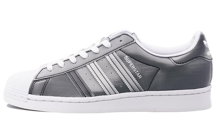 

Adidas Originals Superstar Fashion Casual Skate Shoes Unisex Gray Silver FX7780 40⅔