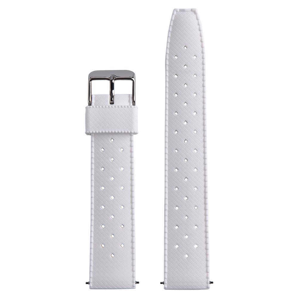 

Premium Tropical Design Rubber Watch Band 20mm 22mm Quick Release Soft Silicone Diver Strap For Seiko Prospex/Citizen Promaster 22mm білий