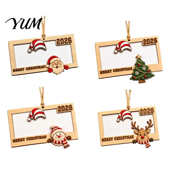 Unique Christmas Money Gift Tag Wooden Holders for Cash, Holiday Cash Holder Hanging Ornaments Xmas Tree, Home Party Supplies 2026 Commemorative