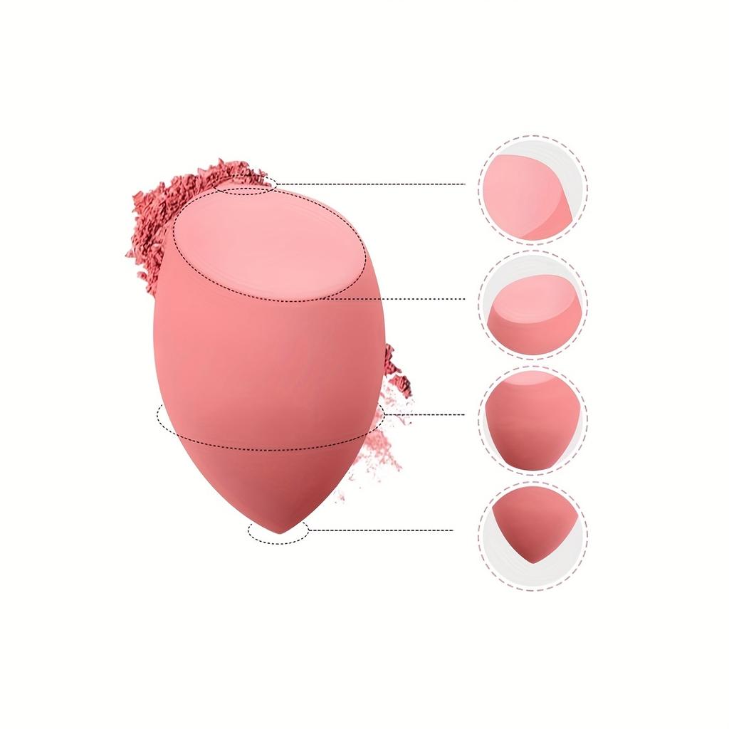5pcs Powder Puff  Makeup Sponge Set, Triangle Makeup Puffs For Face Body, Wet And Dry Use Foundation Blender Sponge Beauty Tools