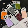 Dazzling Laser CD Pattern Large Window Bumper Case For iPhone 17 16 15 14 Pro Max Shockproof Crystal Camera Protection Cover
