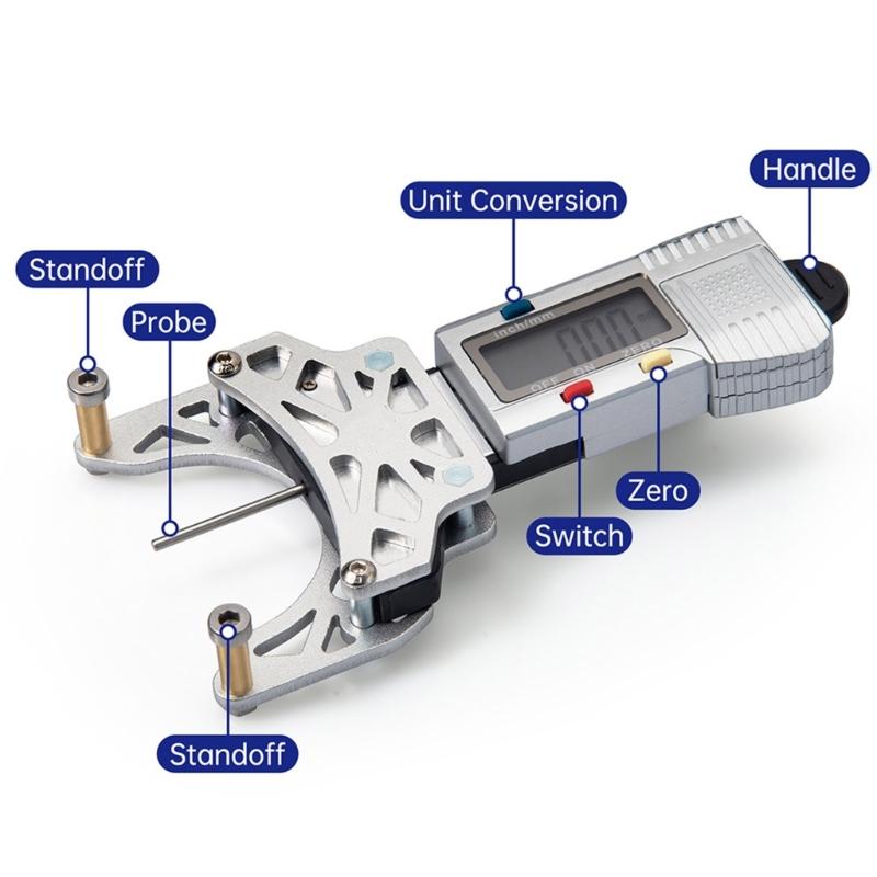 Belt Tension Tool Aluminum Belt Tension Measuring Device  Digital Display for Accurate Belt Calibration Lightweight