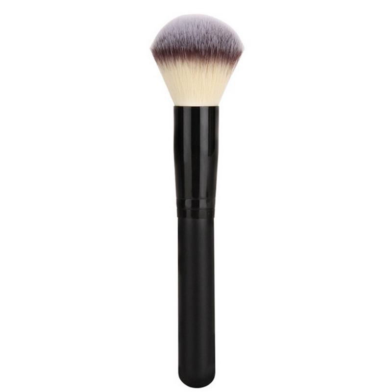 Powder brush soft fiber wooden handle veneer facial makeup knife facial makeup tool