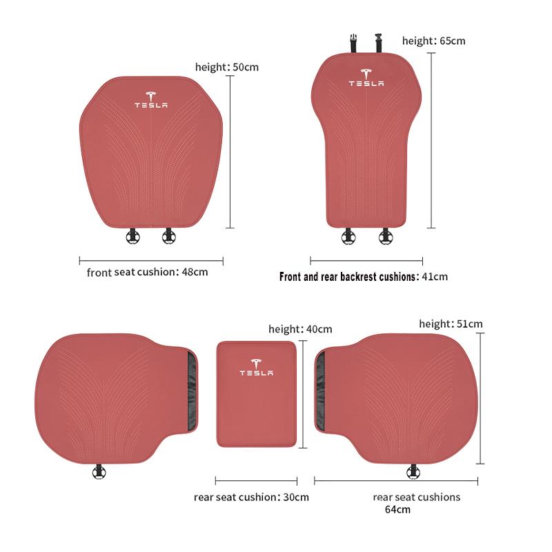 AAAIF1 Car Seat Cover Soft Cushion Breathable Thin Auto Cushioning For Tesla Model 3 Y S X Cybertruck Juguete Roadster Coil Bonina