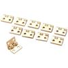 50pcs Mini Metal Hinge Furniture Hinges Doors Cabinet Brass Hinges Jewelry Wooden Boxes Luggage Hinges Home Hardware