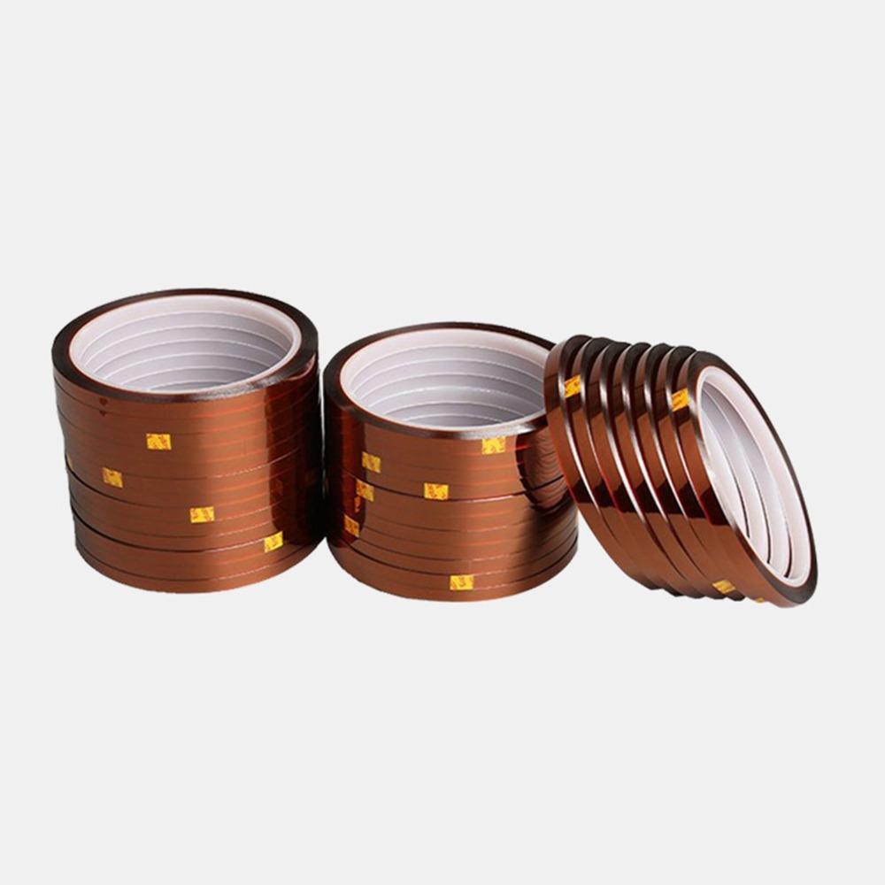 4pcs Strong Adhesive Sublimation Heat Tape 0.5cm x 33m Polyimide Heat Tape DIY