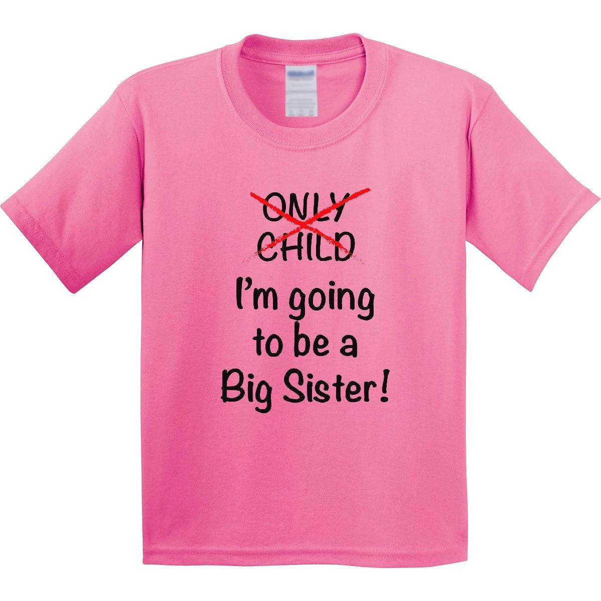 

Inktastic I m Going To Be A Big Sister! Youth kids boys T-Shirt Only Child Expiring Cute 100