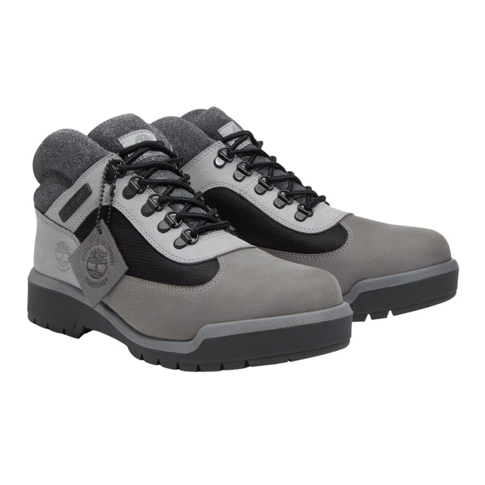 Timberland Waterproof Field Medium Grey Size Size Men's Boots, Nubuck, 8.0 (TB0A6DSWEL81), 26.0cm