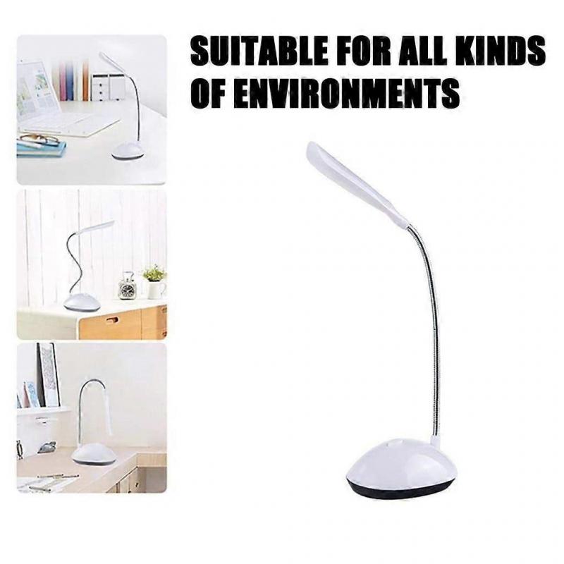 LED Light Table Lamp, Desk Lamp, Eye Protection Lamp, Reading 360 LED Rotating LED Light Table Lamp, White, 1 Pcs