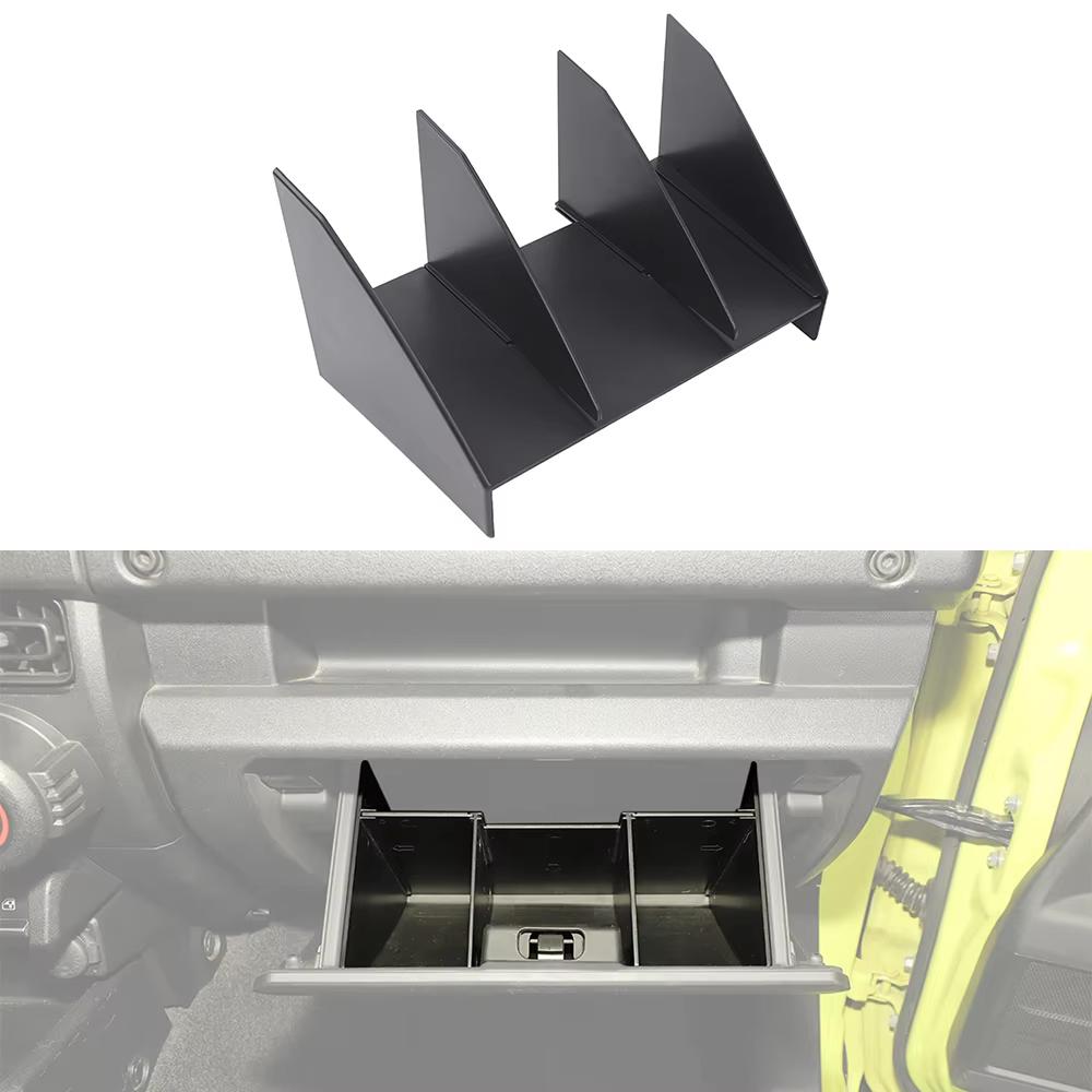 Front Passenger Handle Storage Organizer Tray Cup Holder Glove Box Divider for Suzuki Jimny JB64 -2025 Interior Accessories