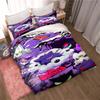 3D Cartoon Gengar 3-Piece Bedding Set — Includes Duvet Cover and Pillowcases. Ideal for Bedroom Decor and Children's Gifts; Suit