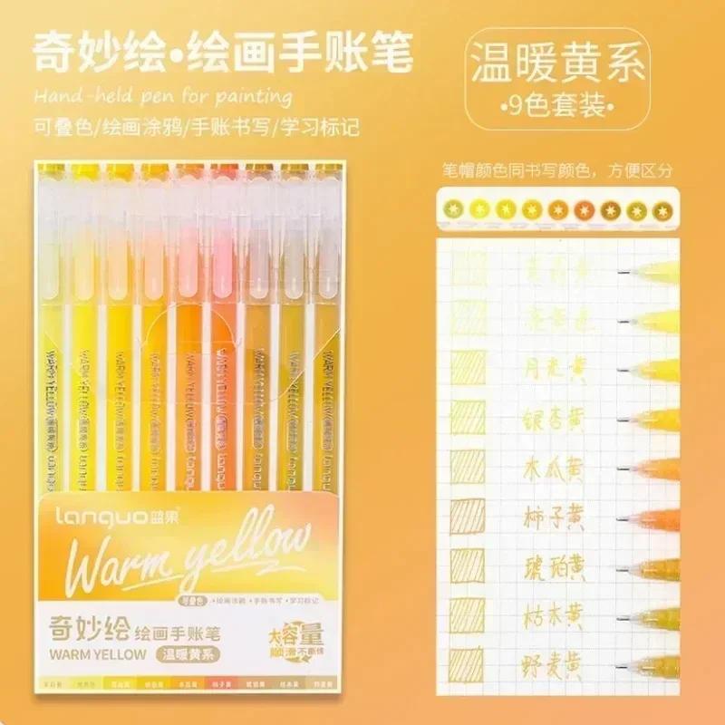 LANGUO 90/6 Colors Stereoscopic Press Effect Painting Pen Multi-Color Acrylic Gel Pen Drawing Marker Stationery School Supplies