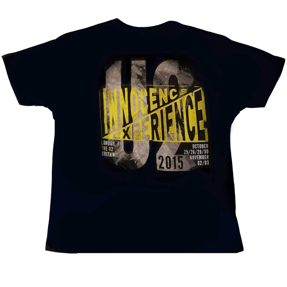 U2 Unisex TShirt IE London Event 2015 (ExTour) L