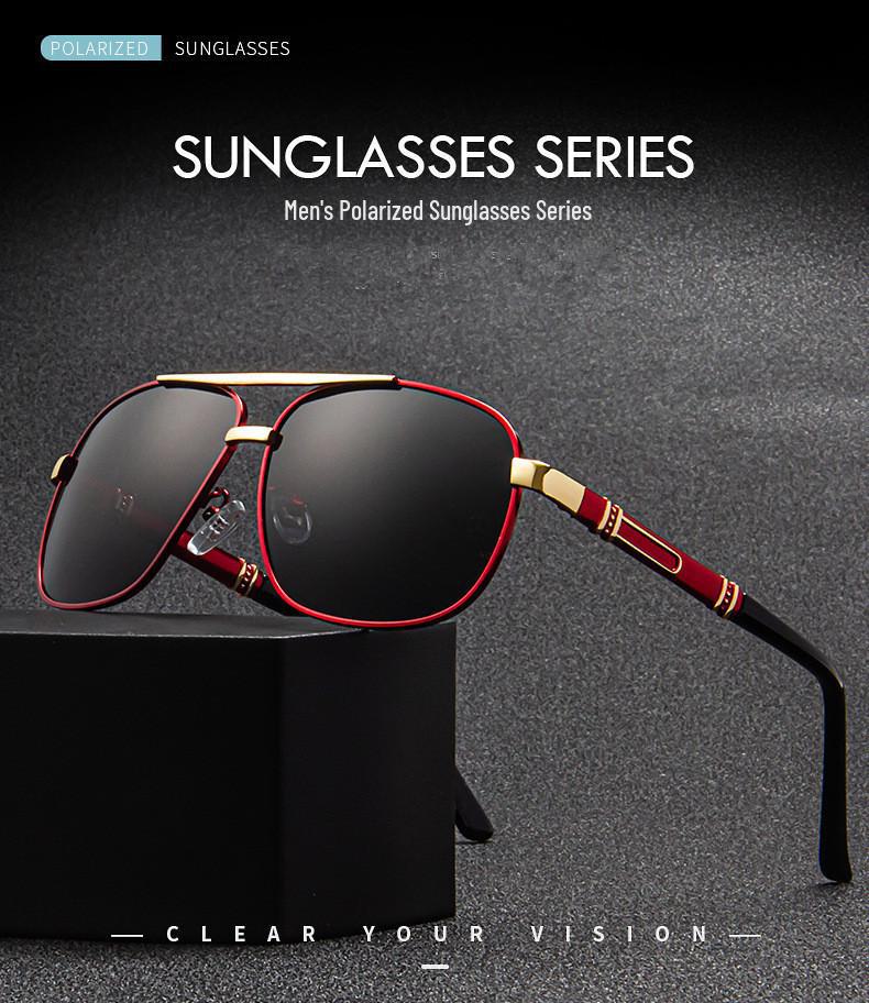 Unisex Large Frame Polarized Sunglasses for Sun Protection, Driving, and Fishing.