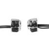 1"25mm Handlebar Control Switch Motorcycle Motorbike Turn Signal Switches Button With Wiring Harness Black/ Chrome For Harley
