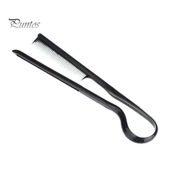 Hair Comb V Shape Clip-Type Multi-purpose Comfortable Grip Anti-slip Straighten Tool Reusable Salon Hold Tongs Styling Tools for Barber Shop