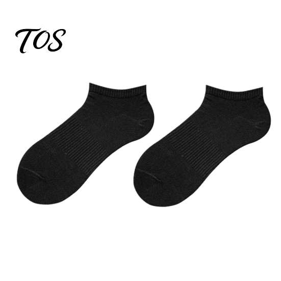 Moisture Wicking Cotton Socks 5 Pair Crew for Men Women, Extra Loose Ankle Sports Socks, Non-Binding Breathable Solid Color Versatile Athletic All Day