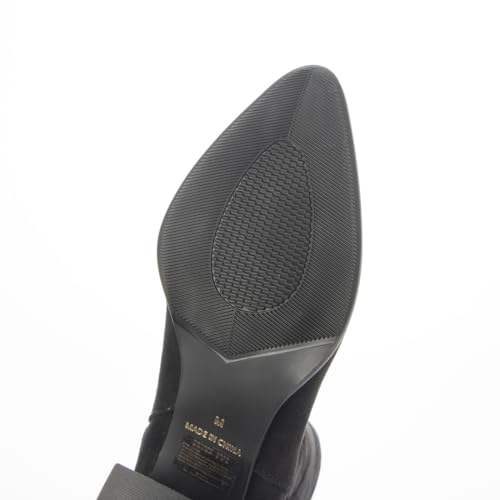 [Carino] [Rain-resistant] Pointed Flare Heel Boots