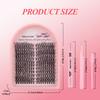 216 Clusters D Song Single Cluster False Eyelashes Natural Thick Simulation Daily Makeup Segmented Multi-Hair Eyelashes