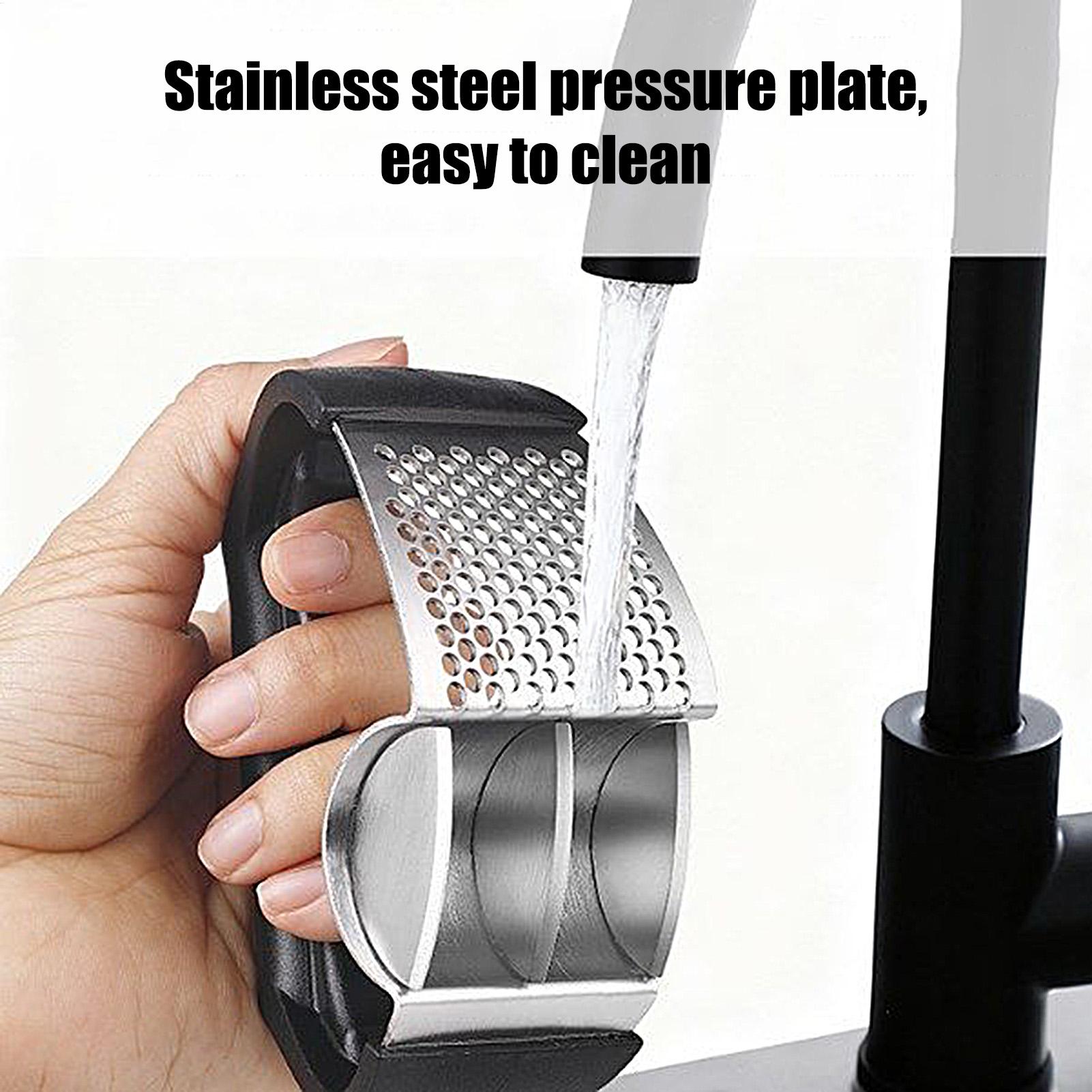 Garlic Press Rocker Easy-Squeeze Ergonomic Stainless Steel Press Rocker Rocking Ginger Garlic Mincer For Kitchen Home Restaurant China Mainland