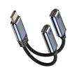 PD 100W Type C Splitter Audio Cable 2 in 1 Design 2-in-1 Headphone Adapter Cable  Phone Charging