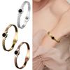 Unique Roman Letter Bangle Fashionable Engraved Love Wristband Handmade Gift for Her Trendy Women Wrist Accessories